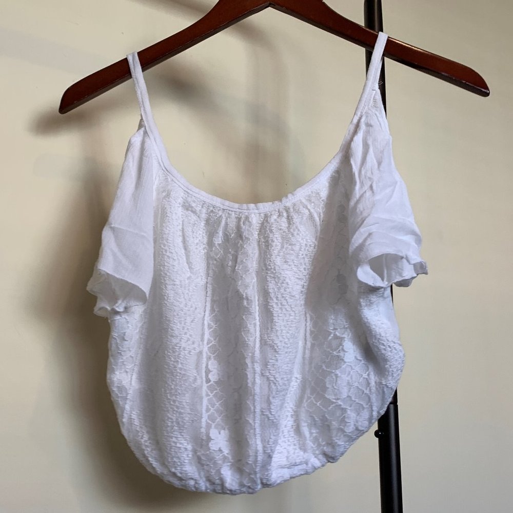 XS Hollister Crop Top Cold Shoulder